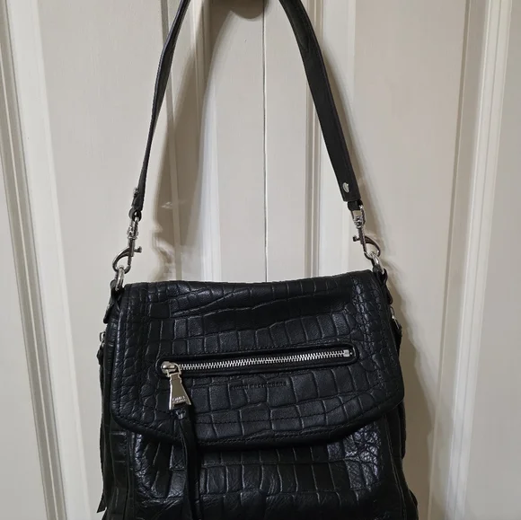 Aimee Kestenberg Leather Fifth Avenue Bag/Color: Black Croco - Picture 15 of 16